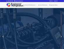 Tablet Screenshot of engineeredrefrigeration.com
